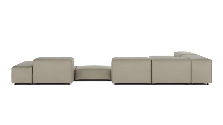 ExtrasoftBeige Gray Vegan Leather