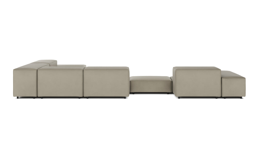 ExtrasoftBeige Gray Vegan Leather