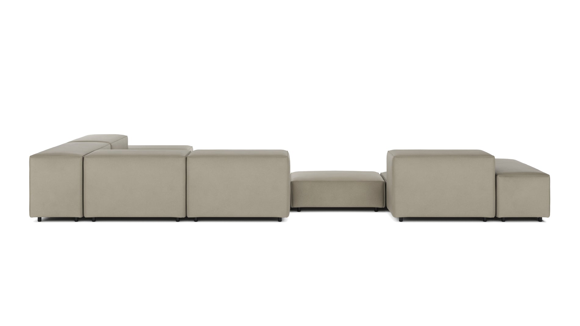 ExtrasoftBeige Gray Vegan Leather
