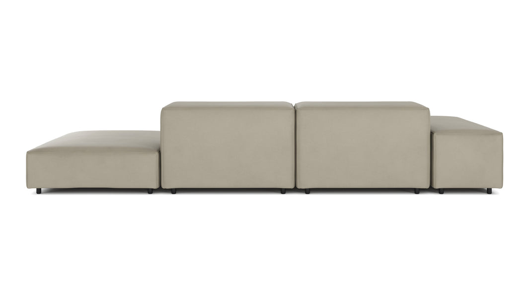 ExtrasoftBeige Gray Vegan Leather