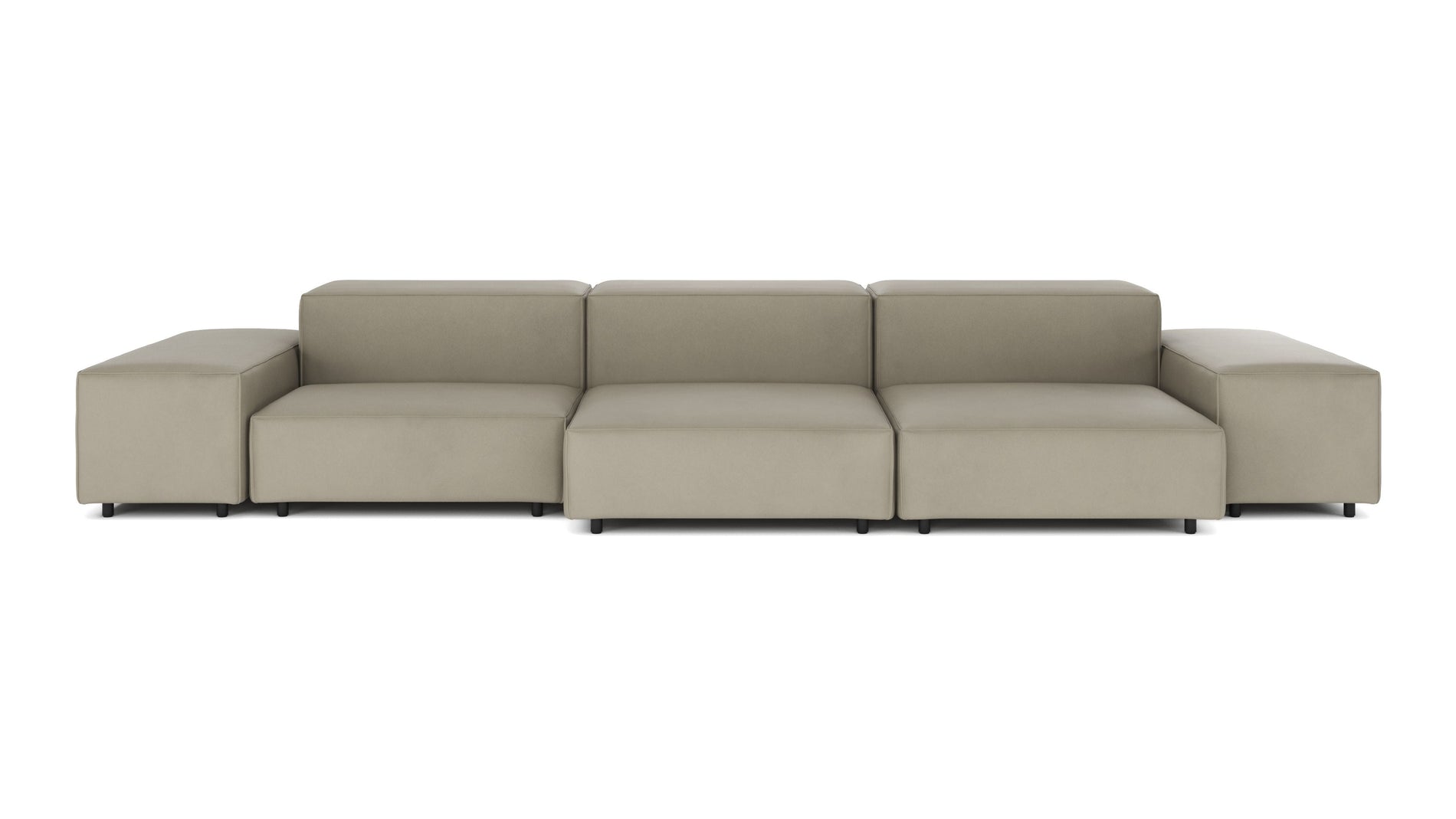 ExtrasoftBeige Gray Vegan Leather
