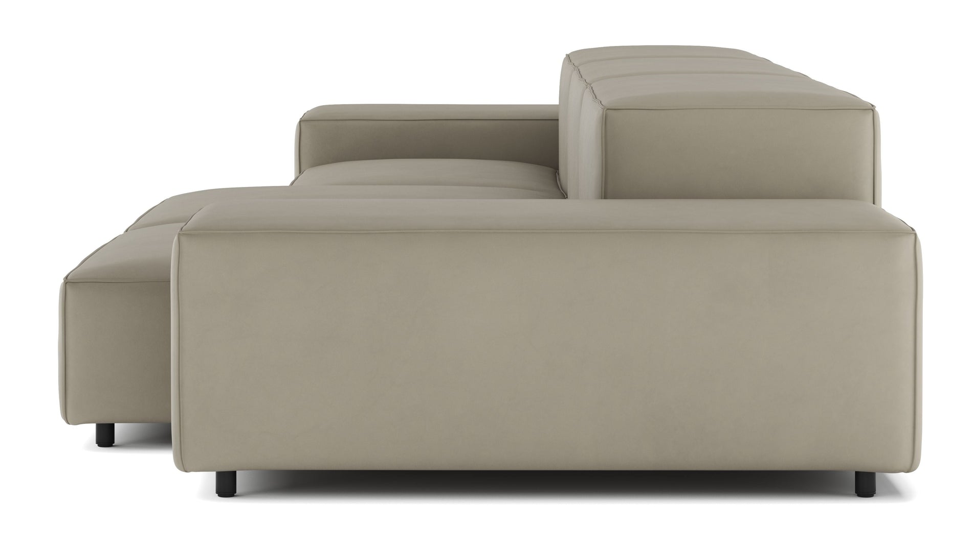 ExtrasoftBeige Gray Vegan Leather
