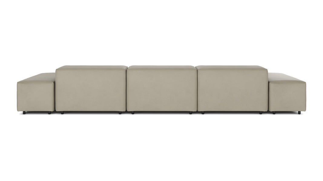 ExtrasoftBeige Gray Vegan Leather