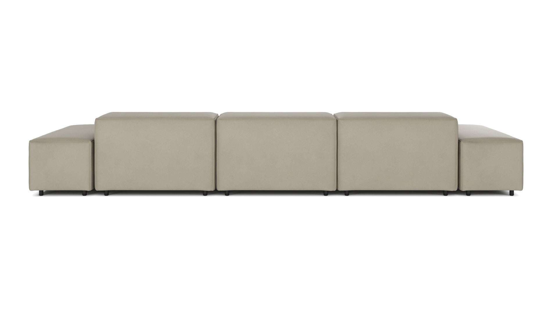 ExtrasoftBeige Gray Vegan Leather