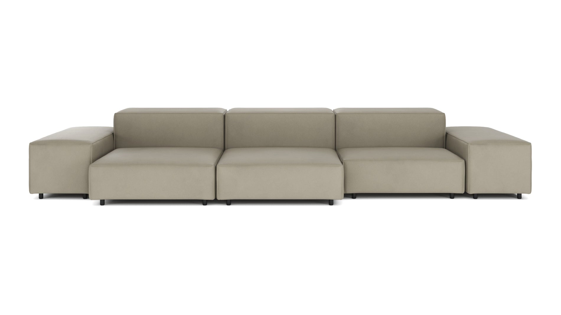 ExtrasoftBeige Gray Vegan Leather