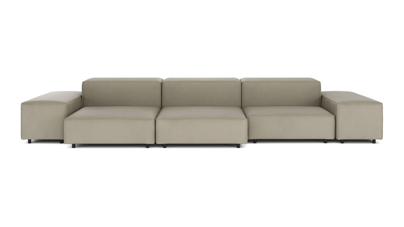ExtrasoftBeige Gray Vegan Leather