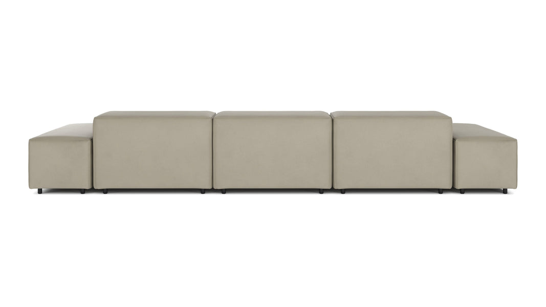 ExtrasoftBeige Gray Vegan Leather