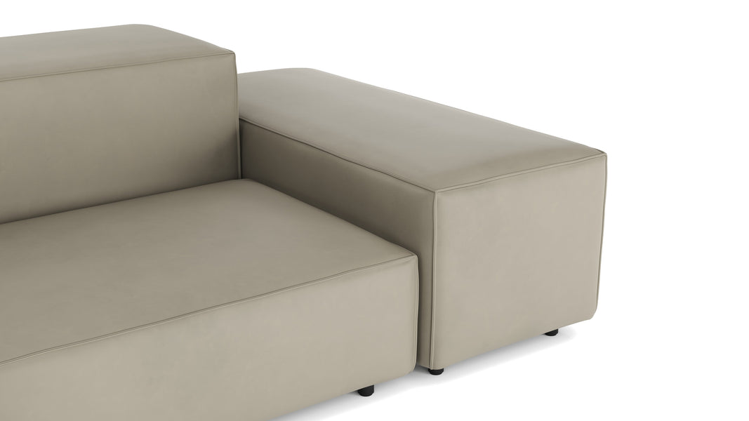 ExtrasoftBeige Gray Vegan Leather