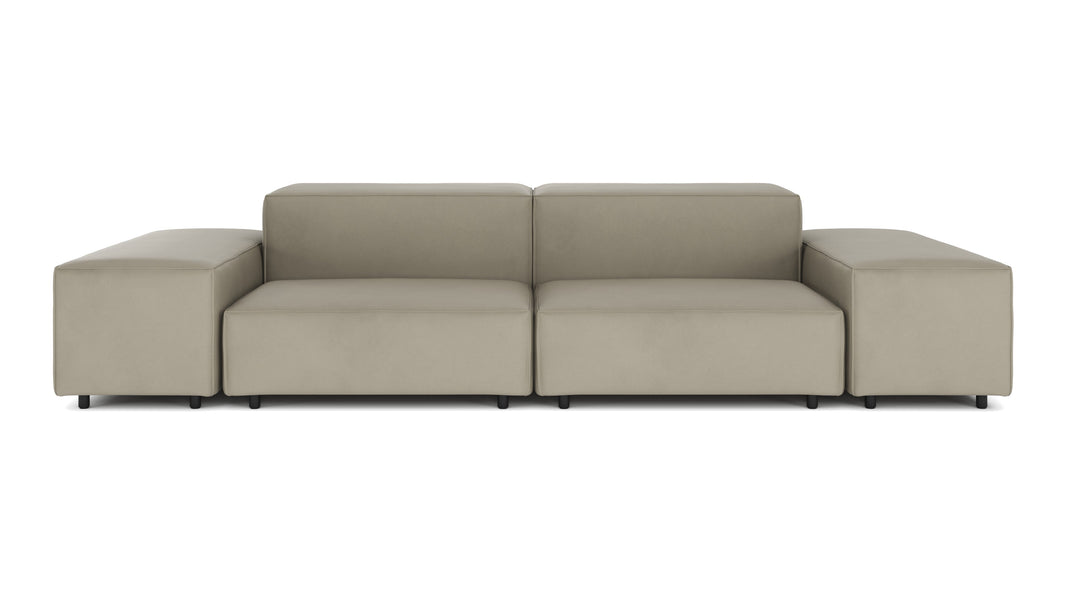 ExtrasoftBeige Gray Vegan Leather