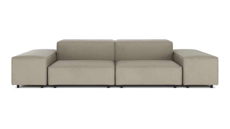 ExtrasoftBeige Gray Vegan Leather