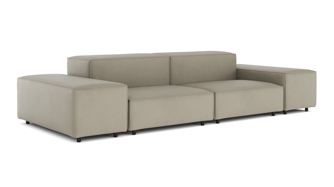 ExtrasoftBeige Gray Vegan Leather