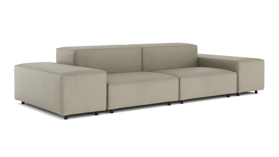 ExtrasoftBeige Gray Vegan Leather