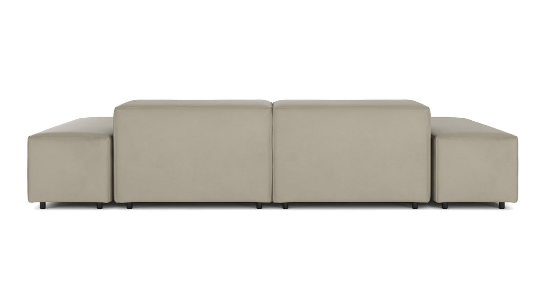 ExtrasoftBeige Gray Vegan Leather