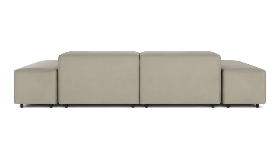 ExtrasoftBeige Gray Vegan Leather
