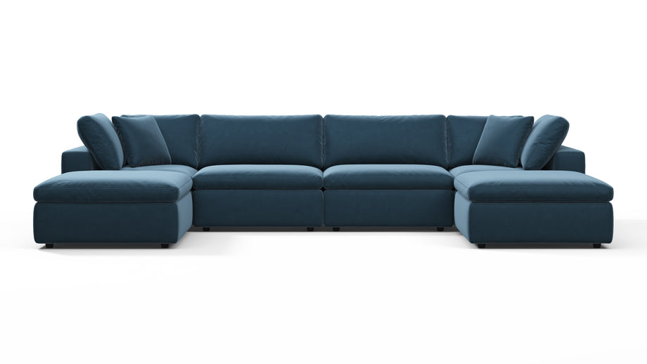 SkyPrussian Blue Luxe Velvet