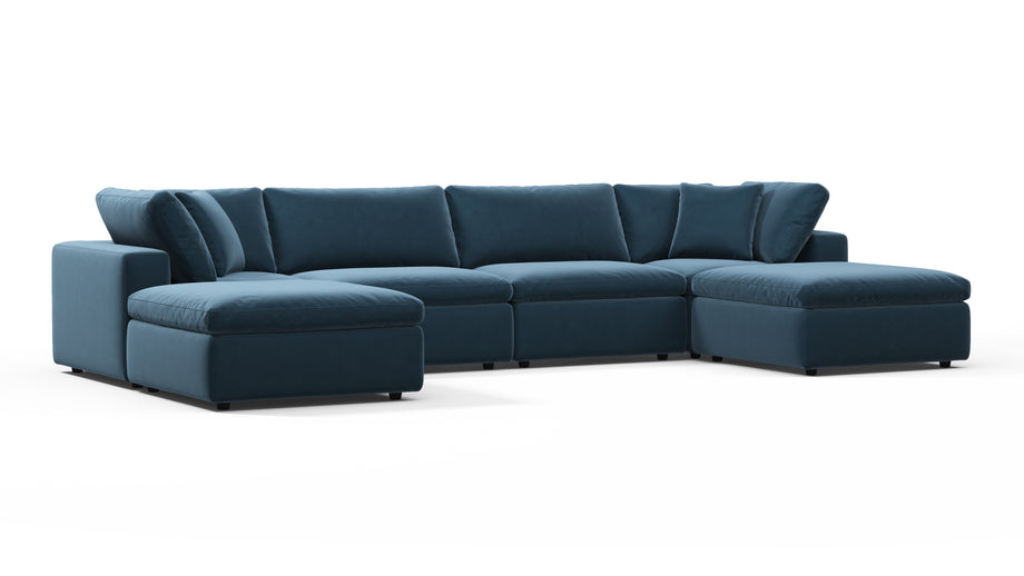 SkyPrussian Blue Luxe Velvet