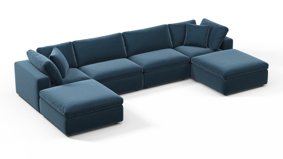 SkyPrussian Blue Luxe Velvet