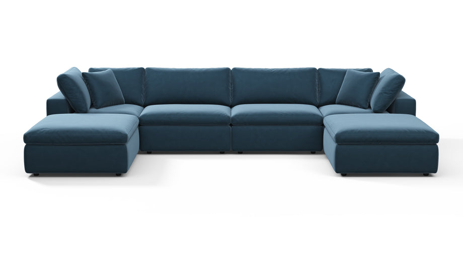 SkyPrussian Blue Luxe Velvet