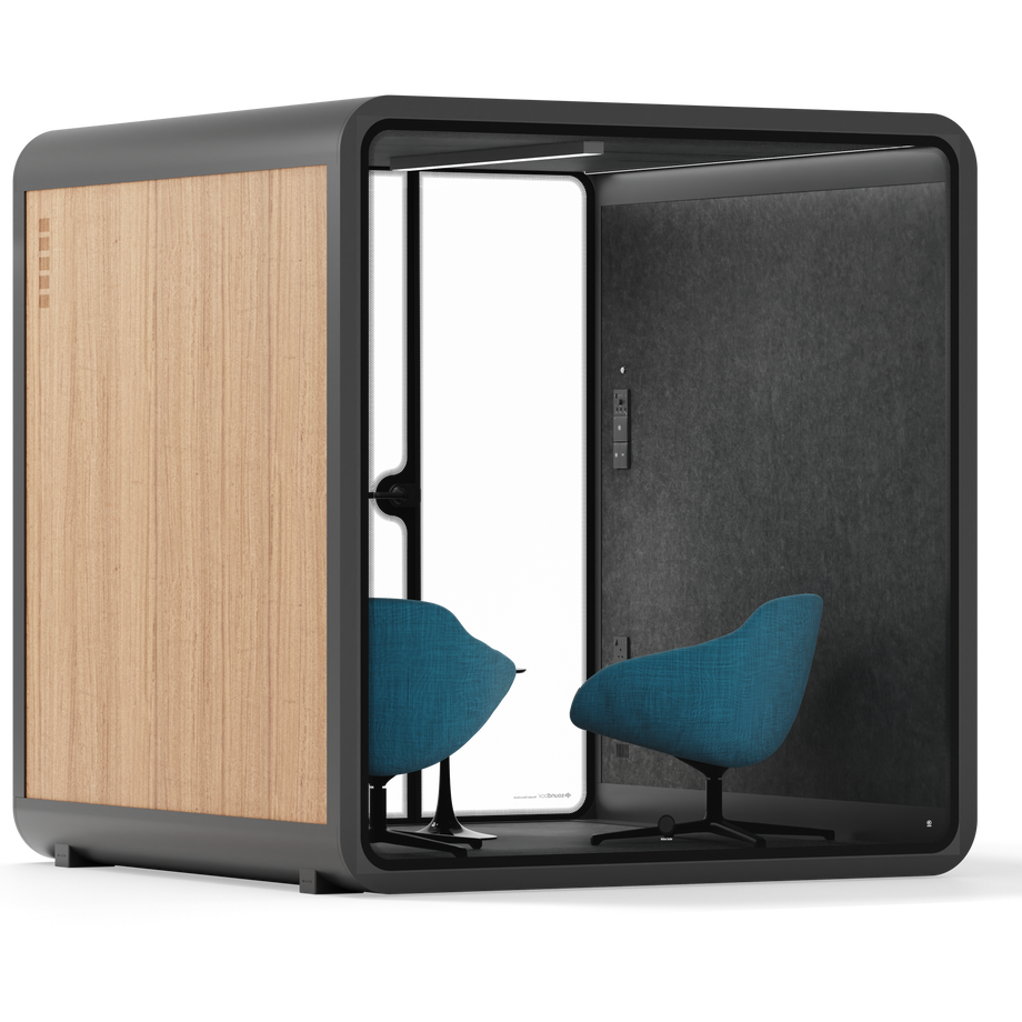 Mötesbås Quell - 6 personWooden / Dark Grey / Furniture Set 2