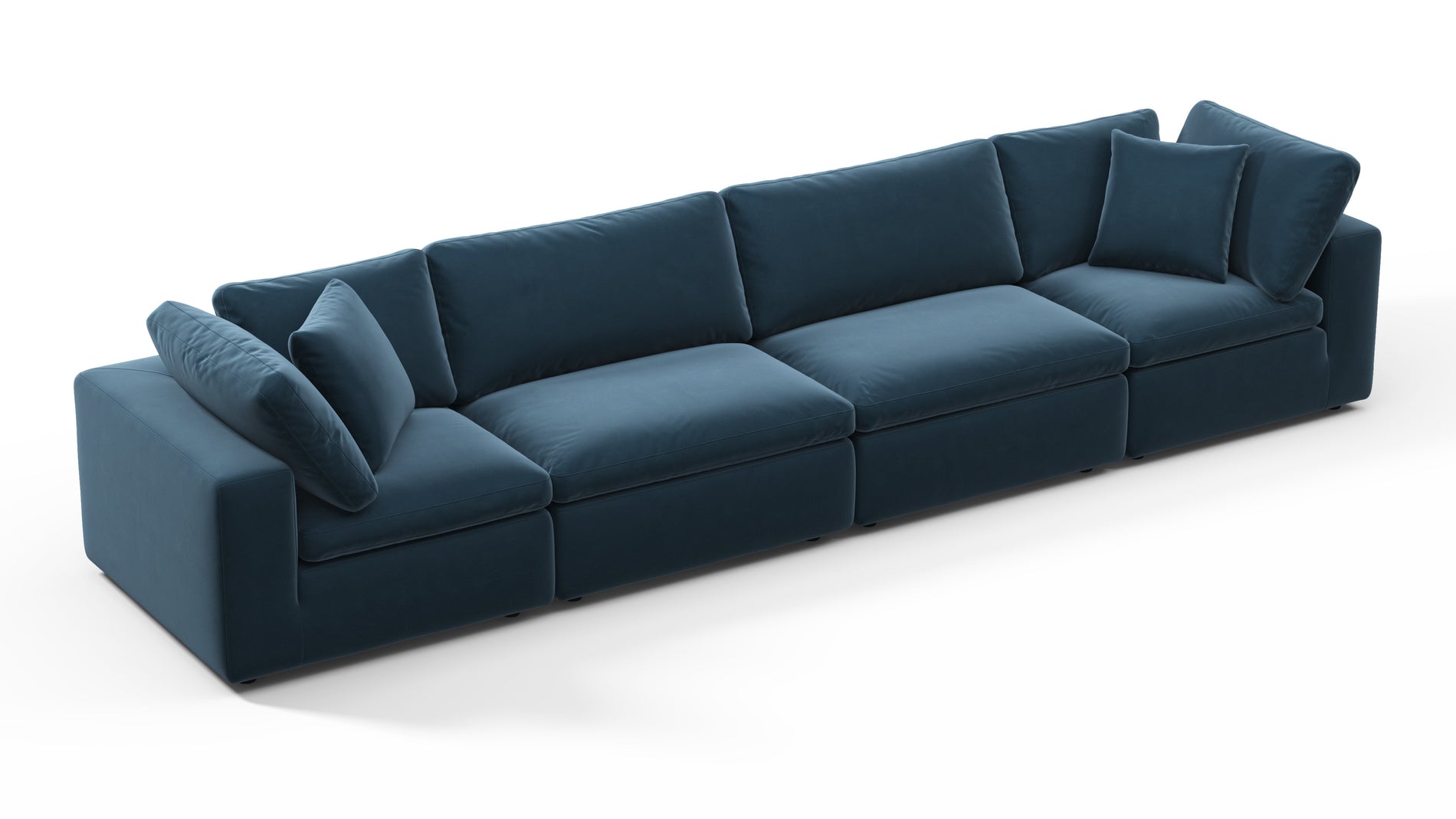 HimmelPreußisch blauer Luxus -Samt