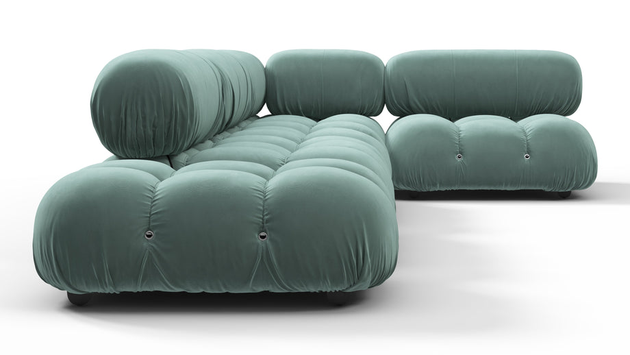Bellini SectionalJadeite Luxe Velvet