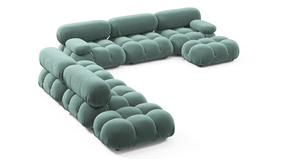Seccional grande BelliniJadeite Luxe Velvet