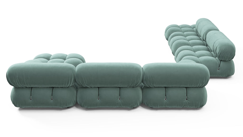 Seccional grande BelliniJadeite Luxe Velvet