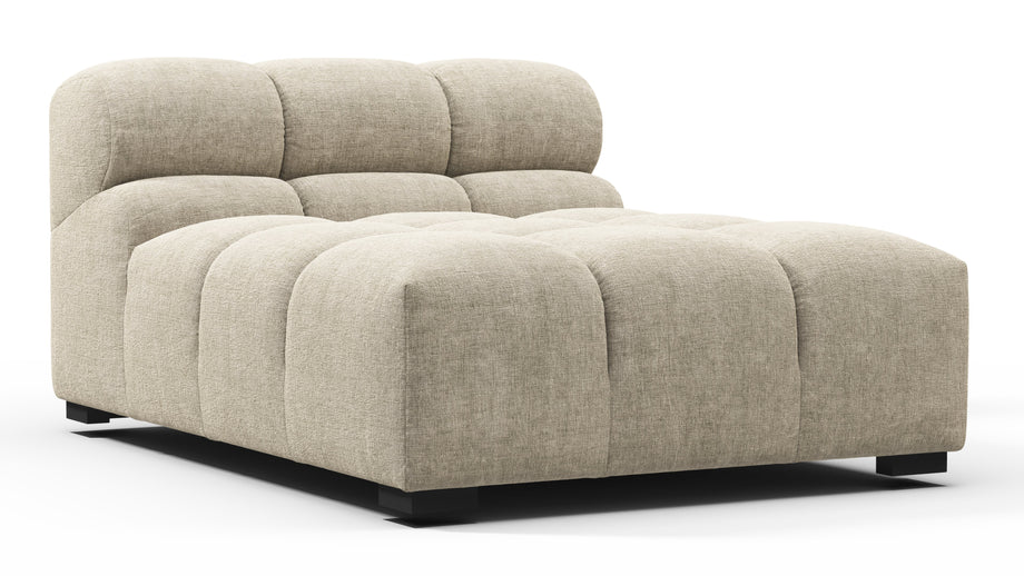 TuftyBeige Gray Chenille