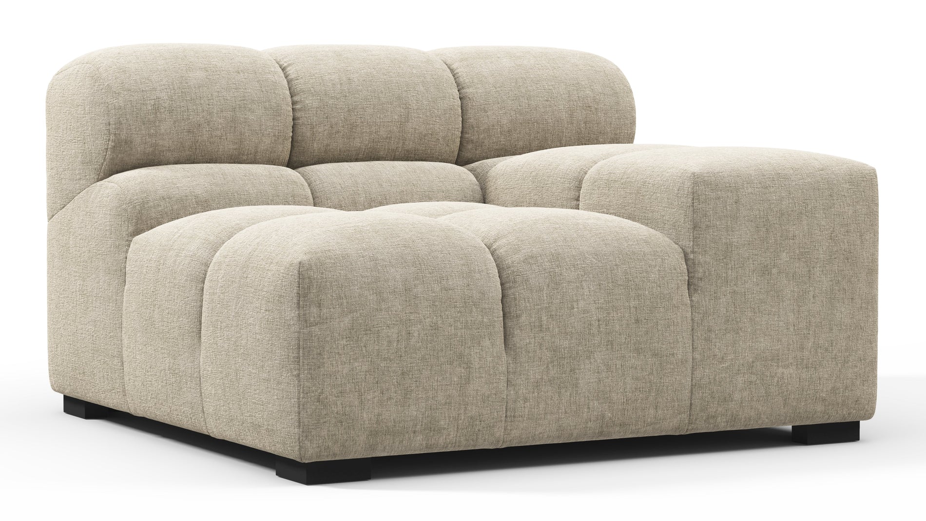 TuftyBeige Gray Chenille