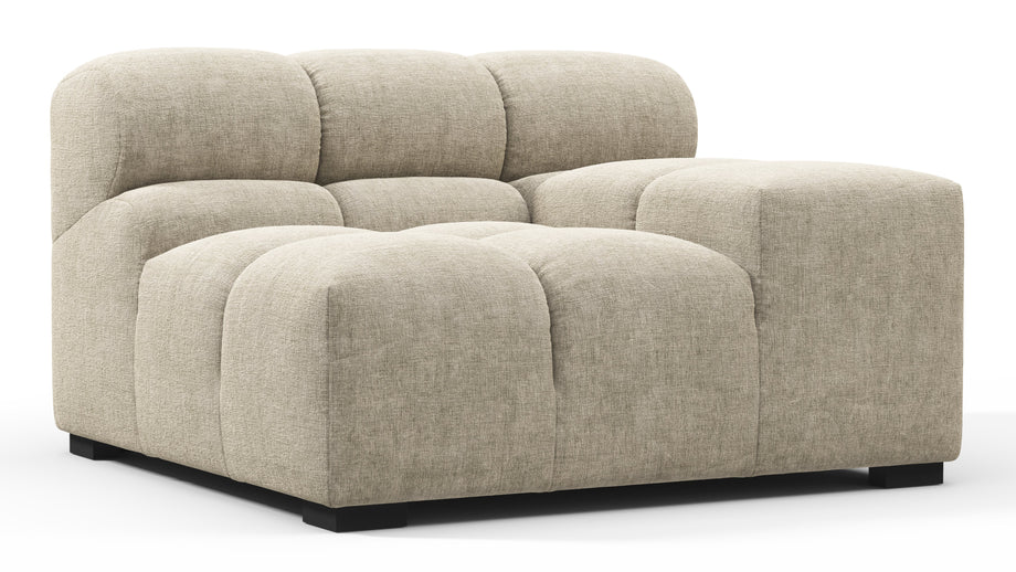 TuftyBeige Gray Chenille