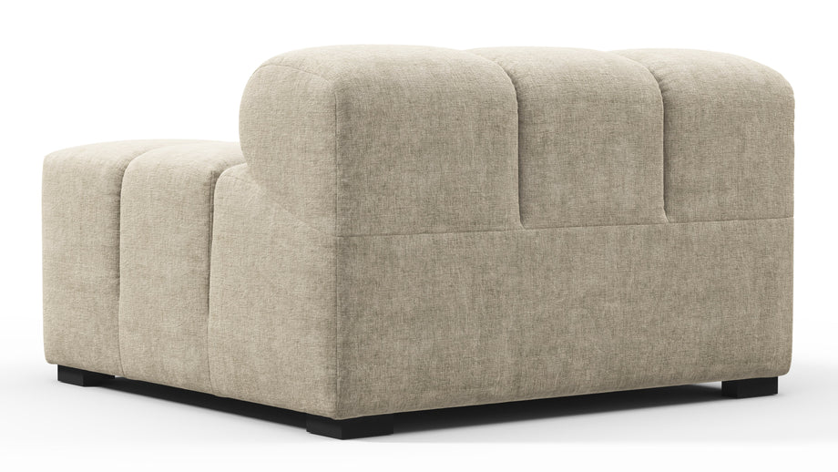 TuftyBeige Gray Chenille