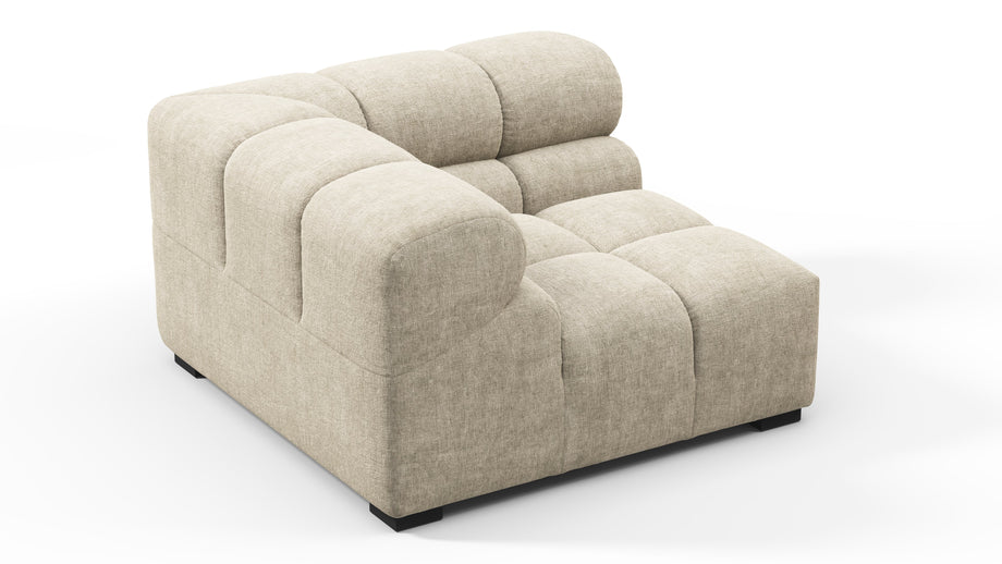 TuftyBeige Gray Chenille