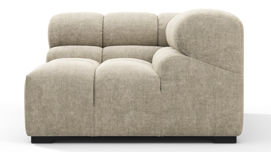 TuftyBeige Gray Chenille