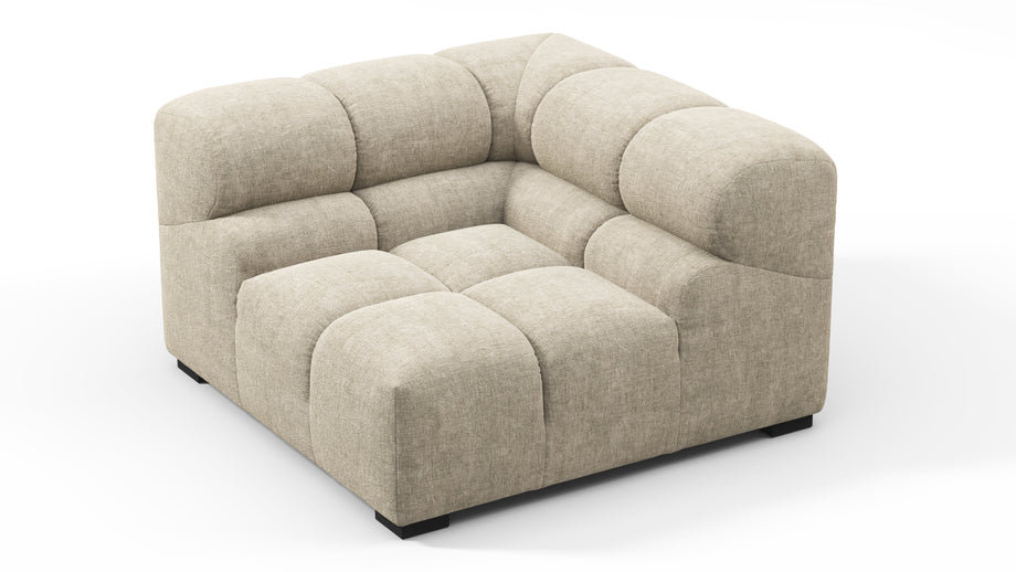 TuftyBeige Gray Chenille
