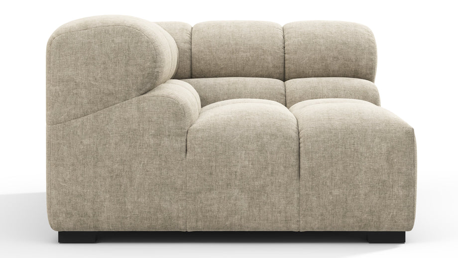 TuftyBeige Gray Chenille