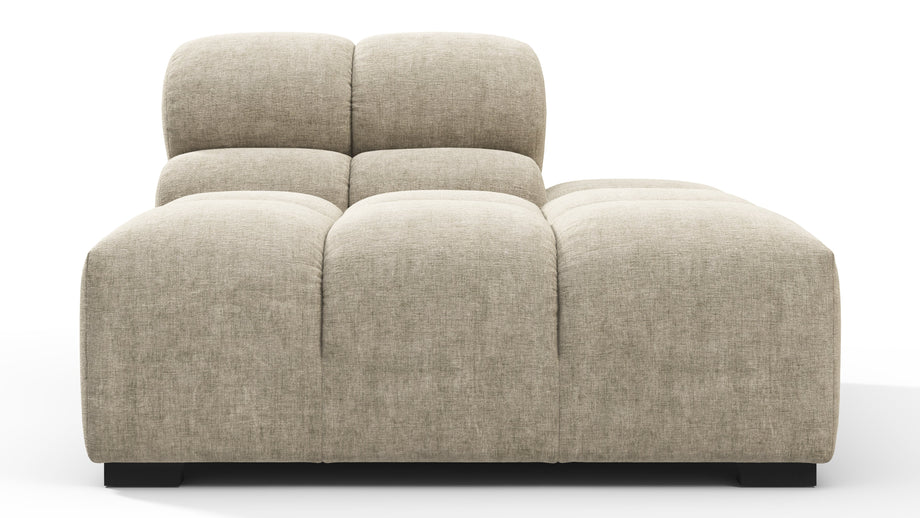 TuftyBeige Gray Chenille