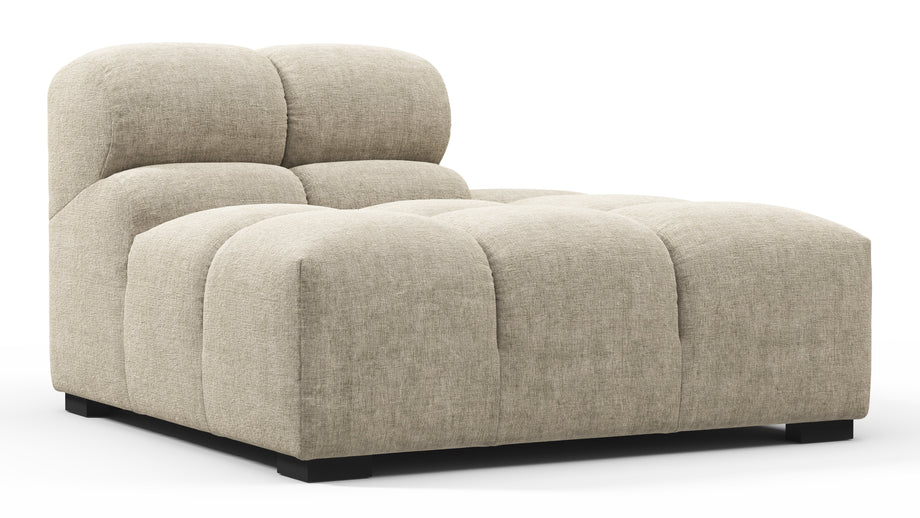 TuftyBeige Gray Chenille