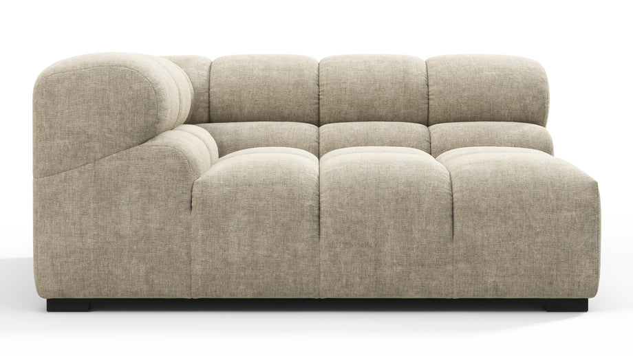 TuftyBeige Gray Chenille