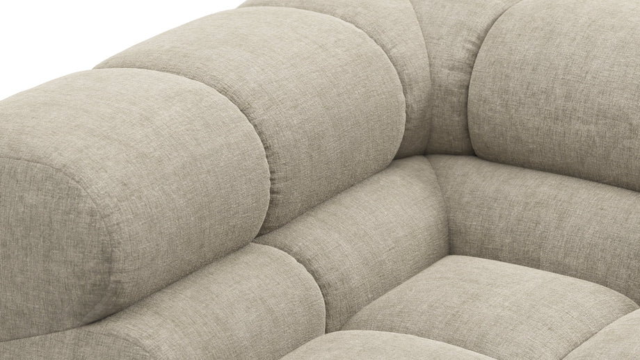 TuftyBeige Gray Chenille