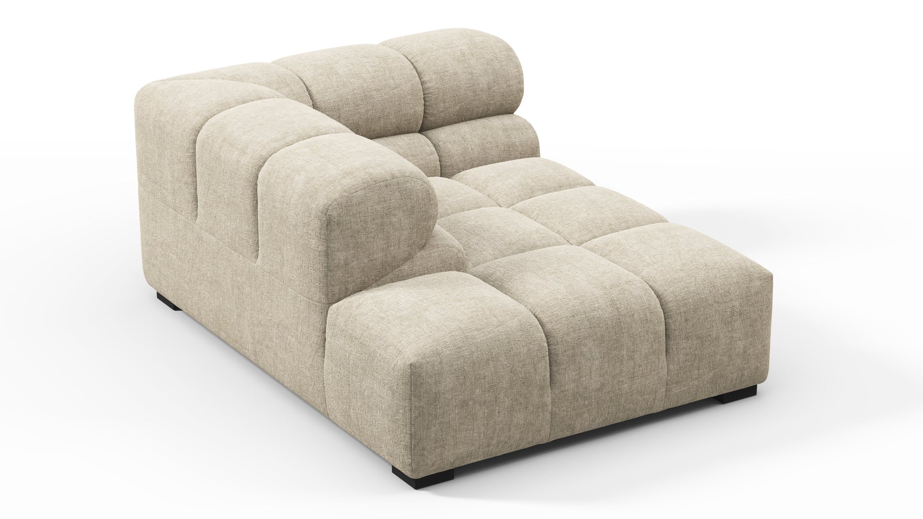TuftyBeige Grey Chenille