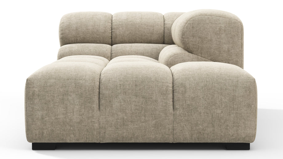 TuftyBeige Gray Chenille