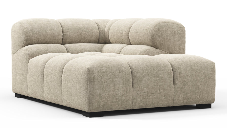 TuftyBeige Gray Chenille