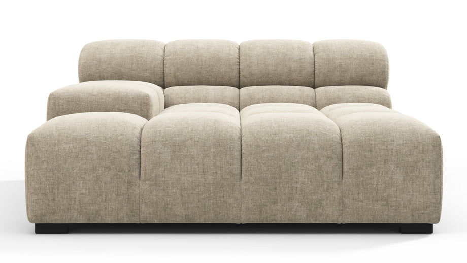 TuftyBeige Gray Chenille
