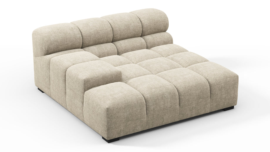 TuftyBeige Gray Chenille