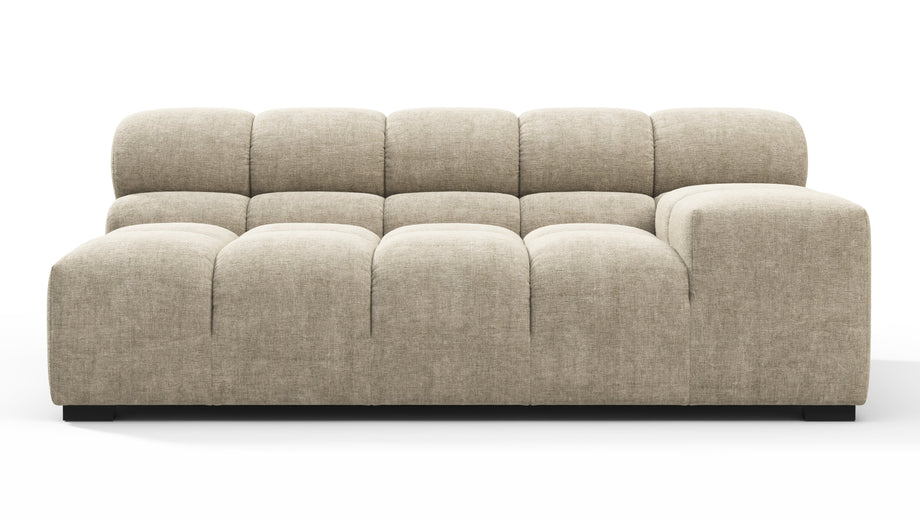 TuftyBeige Gray Chenille