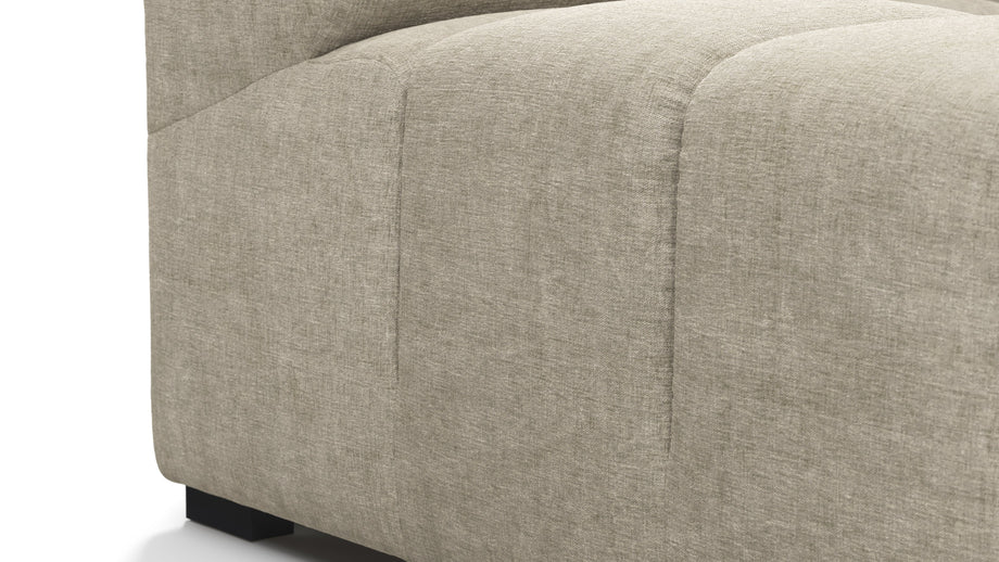 TuftyBeige Gray Chenille