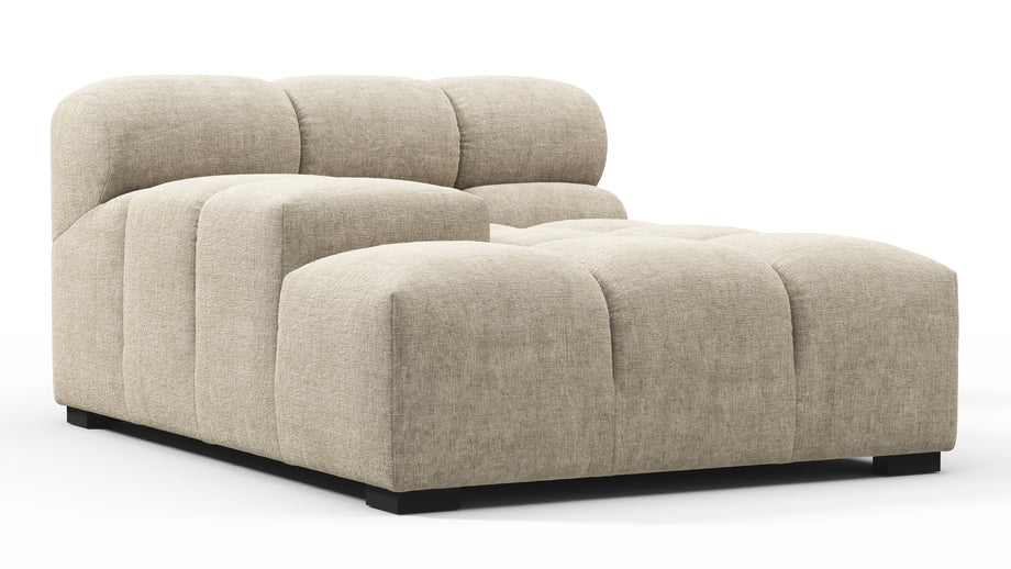 TuftyBeige Gray Chenille