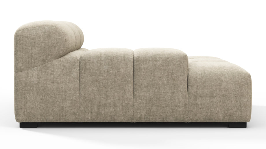 TuftyBeige Gray Chenille
