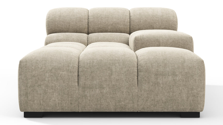 TuftyBeige Gray Chenille