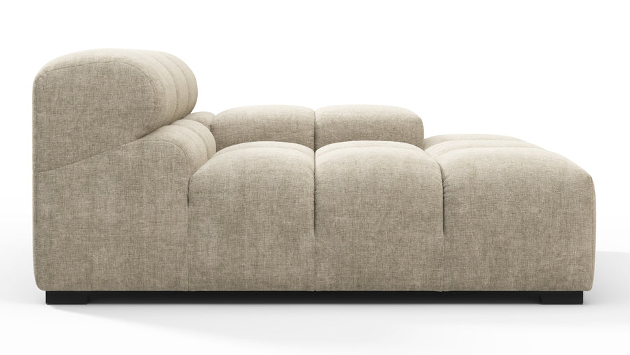 TuftyBeige Gray Chenille